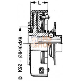 Limiteur EK92 75 daNm | WALTERSCHEID Limiteur EK92 75 daNm | WALTERSCHEIDPR#820506