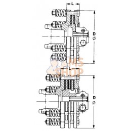 Limiteur W2400-K90/4:1 3/4 | WALTERSCHEID Limiteur W2400-K90/4:1 3/4 | WALTERSCHEIDPR#820555