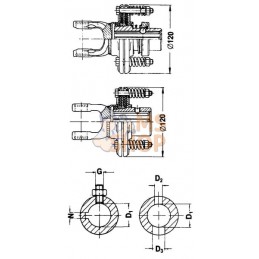 Limiteur à friction K94/1 W2100 11/8-6 | WALTERSCHEID Limiteur à friction K94/1 W2100 11/8-6 | WALTERSCHEIDPR#785374