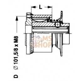 Roue libre EF5/1L | WALTERSCHEID Roue libre EF5/1L | WALTERSCHEIDPR#820389