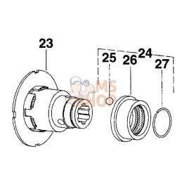 Moyeu K96/4 1 3/8"-6 pcs. | WALTERSCHEID Moyeu K96/4 1 3/8"-6 pcs. | WALTERSCHEIDPR#820105