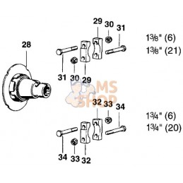 Moyeu K96/4 1 3/8"-6 pcs. | WALTERSCHEID Moyeu K96/4 1 3/8"-6 pcs. | WALTERSCHEIDPR#820105