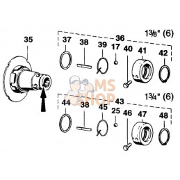 Moyeu K96/4 1 3/8"-6 pcs. | WALTERSCHEID Moyeu K96/4 1 3/8"-6 pcs. | WALTERSCHEIDPR#820105