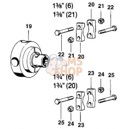 Moyeu K64/2:1 3/8"-6 pcs. | WALTERSCHEID Moyeu K64/2:1 3/8"-6 pcs. | WALTERSCHEIDPR#820141