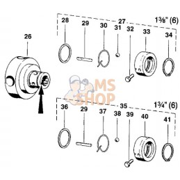 Moyeu K64/2 1 3/4"-6D CC | WALTERSCHEID Moyeu K64/2 1 3/4"-6D CC | WALTERSCHEIDPR#820142