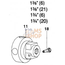 Moyeu K64/2 1 3/4"-6D CC | WALTERSCHEID Moyeu K64/2 1 3/4"-6D CC | WALTERSCHEIDPR#820142