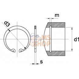 Circlip carter 115x4 DIN472 | WALTERSCHEID Circlip carter 115x4 DIN472 | WALTERSCHEIDPR#820175
