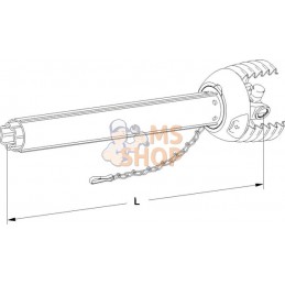Demi-arbre de transmission P500 L : 1101mm, Walterscheid | WALTERSCHEID Demi-arbre de transmission P500 L : 1101mm, Walterscheid