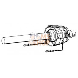 Demi-arbre de transmission grand angle, intérieur WW 2480 L : 1580mm, Walterscheid | WALTERSCHEID Demi-arbre de transmission gra