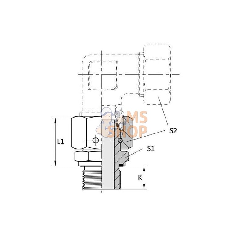 Adapteur tournant 15L - 1/2BSP | VOSS Adapteur tournant 15L - 1/2BSP | VOSSPR#585627