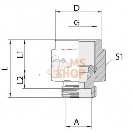 Raccord de mesure 12L R1/4 BS | VOSS Raccord de mesure 12L R1/4 BS | VOSSPR#512499