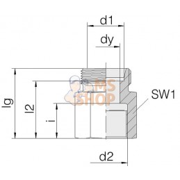 Adapteur femelle 8L - 1/4 BSP | VOSS Adapteur femelle 8L - 1/4 BSP | VOSSPR#482003