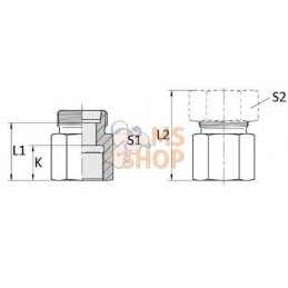 Adapteur femelle 8L - 1/4 BSP | VOSS Adapteur femelle 8L - 1/4 BSP | VOSSPR#482003