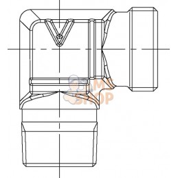 Coude mâle 8L-1/4 NPT | VOSS Coude mâle 8L-1/4 NPT | VOSSPR#585582