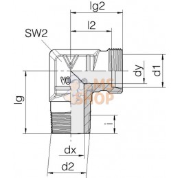 Coude mâle 8L-1/4 NPT | VOSS Coude mâle 8L-1/4 NPT | VOSSPR#585582