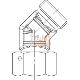 Raccord coudé orientable 45° 8S | VOSS Raccord coudé orientable 45° 8S | VOSSPR#481937