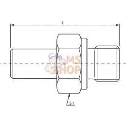 Raccord ø10L - 1/4BSP | VOSS Raccord ø10L - 1/4BSP | VOSSPR#585475
