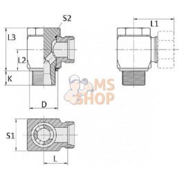 Raccord orientable 10L-3/8BSP | VOSS Raccord orientable 10L-3/8BSP | VOSSPR#586110