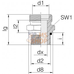 Raccord 12L - 9/16 UNF | VOSS Raccord 12L - 9/16 UNF | VOSSPR#512528