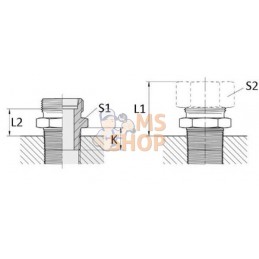 Raccord 12L - 3/8 NPT | VOSS Raccord 12L - 3/8 NPT | VOSSPR#512800