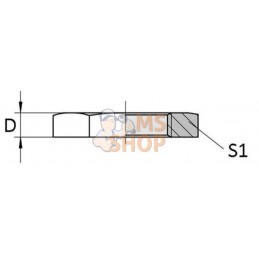 Écrou de blocage M52x2.00 Acier Voss | VOSS Écrou de blocage M52x2.00 Acier Voss | VOSSPR#512537