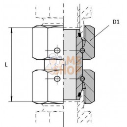 Raccord union 8L - 8L | VOSS Raccord union 8L - 8L | VOSSPR#585814