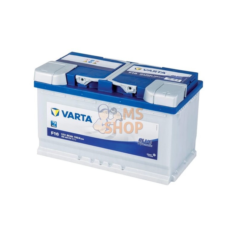 Batterie 12V 80Ah 740A Blue Dynamic VARTA | VARTA Batterie 12V 80Ah 740A Blue Dynamic VARTA | VARTAPR#633701