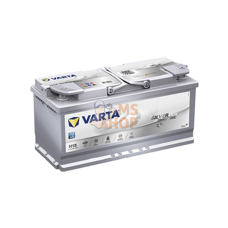 Batterie 12V 105Ah 950A AGM Silver Dynamic VARTA | VARTA Batterie 12V 105Ah 950A AGM Silver Dynamic VARTA | VARTAPR#633659