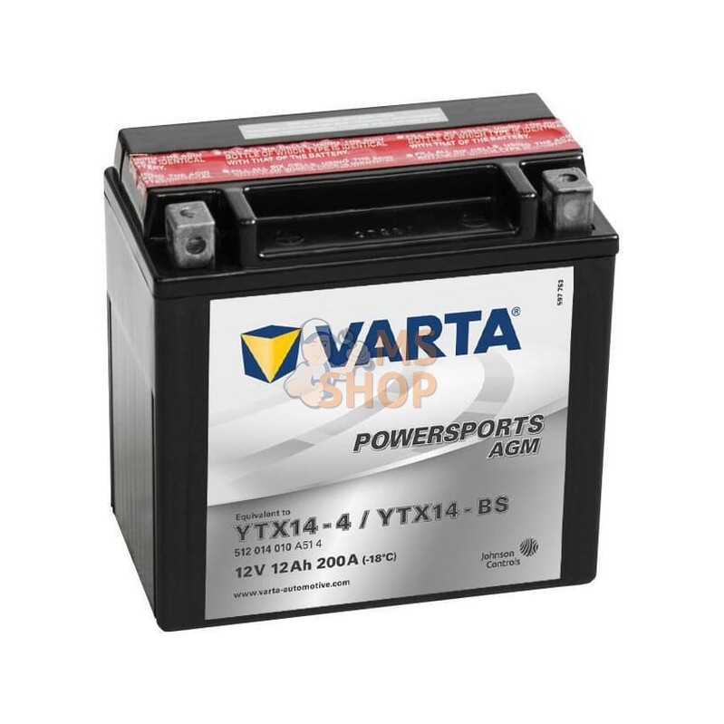 Batterie 12V 12Ah 200A AGM Powersports VARTA | VARTA Batterie 12V 12Ah 200A AGM Powersports VARTA | VARTAPR#633767