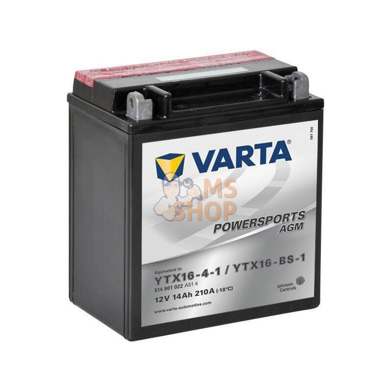 Batterie 12V 14Ah 210A AGM Powersports VARTA | VARTA Batterie 12V 14Ah 210A AGM Powersports VARTA | VARTAPR#633736