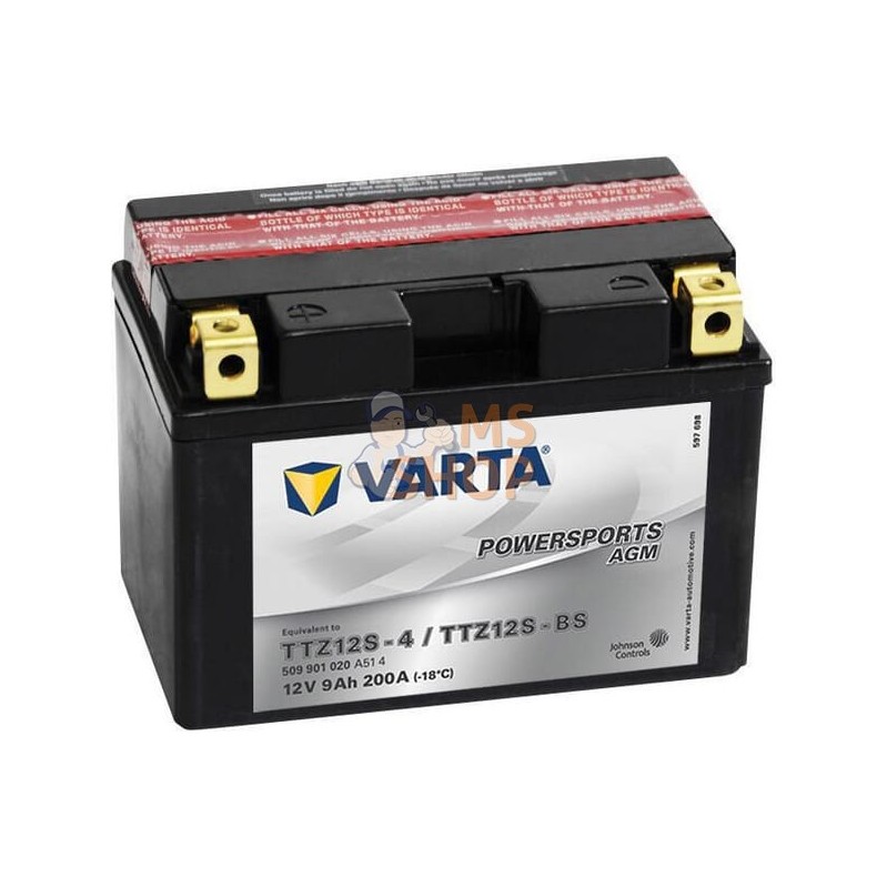 Batterie 12V 9Ah 200A AGM Powersports VARTA | VARTA Batterie 12V 9Ah 200A AGM Powersports VARTA | VARTAPR#633735