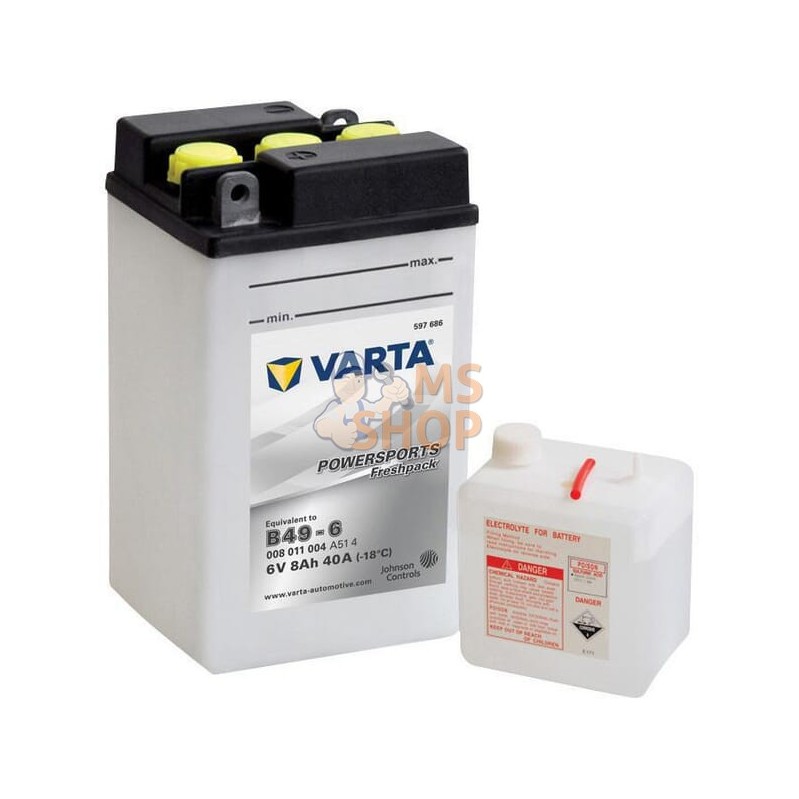 Batterie 6V 8Ah 40A VARTA | VARTA Batterie 6V 8Ah 40A VARTA | VARTAPR#633761