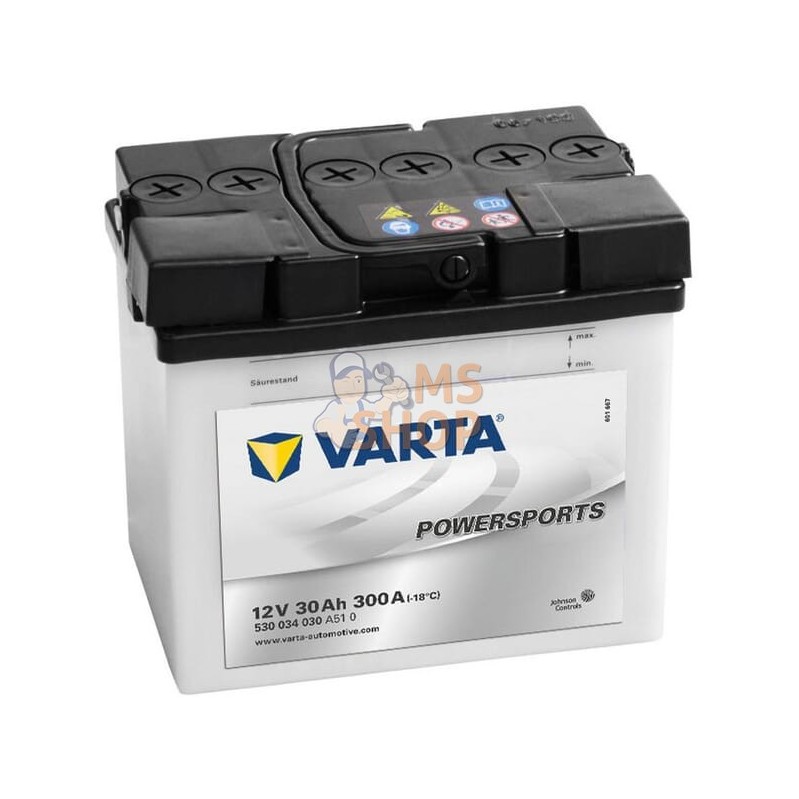 Batterie 12 V 30 Ah 300 CCA VARTA Powersports Fresh pack 60-N30-B | VARTA Batterie 12 V 30 Ah 300 CCA VARTA Powersports Fresh pa