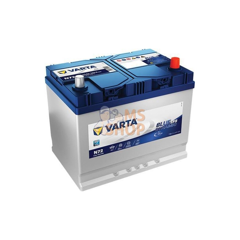 Batterie 12 V 72A h 760 A BLUE Dynamic EFB Varta | VARTA Batterie 12 V 72A h 760 A BLUE Dynamic EFB Varta | VARTAPR#970797