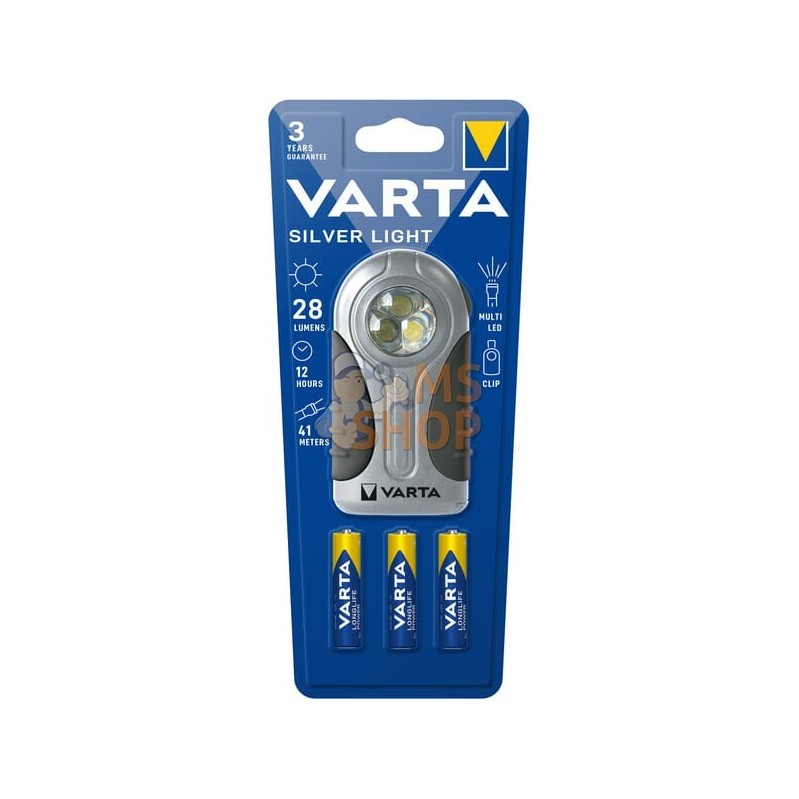 Lampe de poche LED Silver Light | VARTA CONSUMER BATTERIES Lampe de poche LED Silver Light | VARTA CONSUMER BATTERIESPR#885451