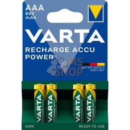 Pile rech. 1,2V 800 mAh AAA 4x | VARTA CONSUMER BATTERIES Pile rech. 1,2V 800 mAh AAA 4x | VARTA CONSUMER BATTERIESPR#885481