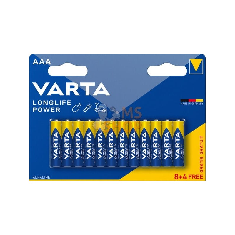 Pile AAA 8 + 4 | VARTA CONSUMER BATTERIES Pile AAA 8 + 4 | VARTA CONSUMER BATTERIESPR#885504