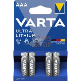 Pile lithium 1,5V AAA (4) | VARTA CONSUMER BATTERIES Pile lithium 1,5V AAA (4) | VARTA CONSUMER BATTERIESPR#885510