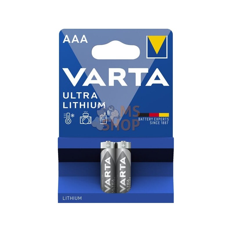 Pile AAA 1.5V LR03 (x2) | VARTA CONSUMER BATTERIES Pile AAA 1.5V LR03 (x2) | VARTA CONSUMER BATTERIESPR#885422