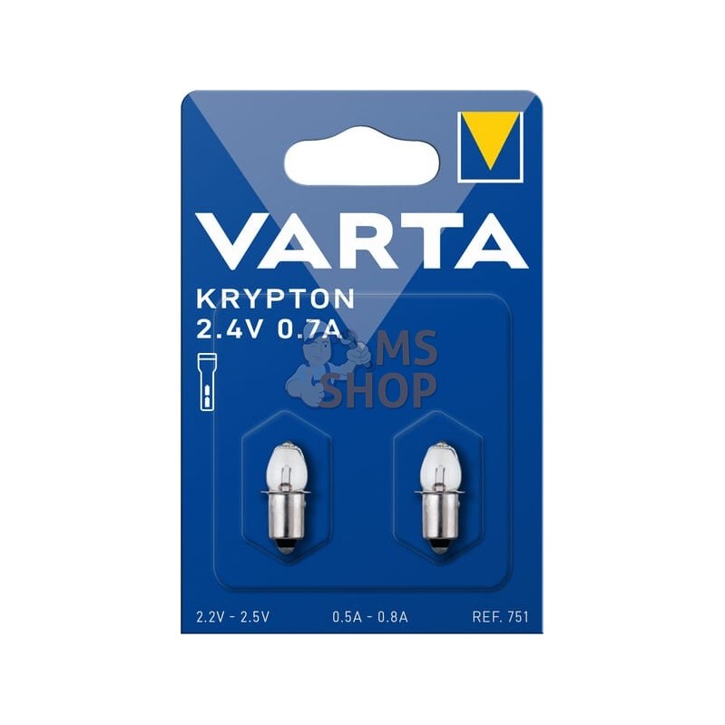 Ampoule 2,4V 0,7A (x2) | VARTA CONSUMER BATTERIES Ampoule 2,4V 0,7A (x2) | VARTA CONSUMER BATTERIESPR#885393