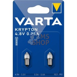 Ampoule 4,8V 0,75A (x2) | VARTA CONSUMER BATTERIES Ampoule 4,8V 0,75A (x2) | VARTA CONSUMER BATTERIESPR#885395