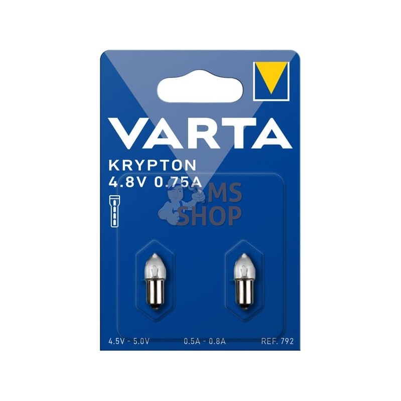 Ampoule 4,8V 0,75A (x2) | VARTA CONSUMER BATTERIES Ampoule 4,8V 0,75A (x2) | VARTA CONSUMER BATTERIESPR#885395