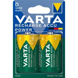 Pile rechargeable 1,2V D 3000mAh (x2) | VARTA CONSUMER BATTERIES Pile rechargeable 1,2V D 3000mAh (x2) | VARTA CONSUMER BATTERIE