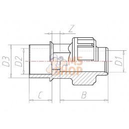 Adaptateur PVC/PE 25 x 25/32 | VDL Adaptateur PVC/PE 25 x 25/32 | VDLPR#883156