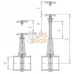 Vanne à Guilotine pvc D 160mm | VDL Vanne à Guilotine pvc D 160mm | VDLPR#883608