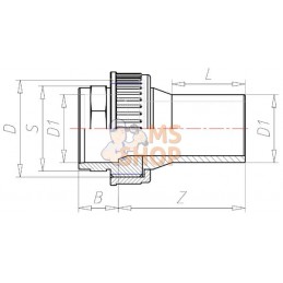 Adaptateur PVC/PE 63 SDR 11 | VDL Adaptateur PVC/PE 63 SDR 11 | VDLPR#883159