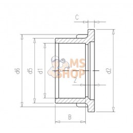 Douille à collet en PVC 63mm | VDL Douille à collet en PVC 63mm | VDLPR#883278