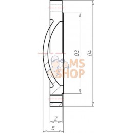 Bride borgne en PVC 250mm | VDL Bride borgne en PVC 250mm | VDLPR#883185