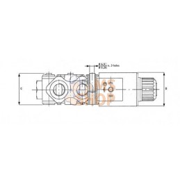 Vanne électrique A 3 voie 12V 1/2 BSP | WALVOIL Vanne électrique A 3 voie 12V 1/2 BSP | WALVOILPR#780989