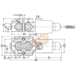 Vanne électrique A 6 voie 12V 1/2 BSP | WALVOIL Vanne électrique A 6 voie 12V 1/2 BSP | WALVOILPR#780992